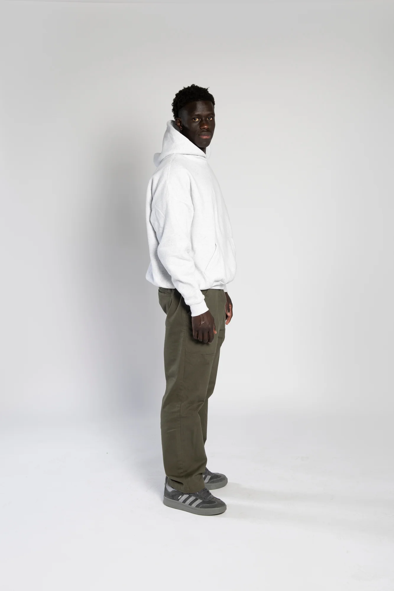 Heavyweight Hoodie - Grey Marle